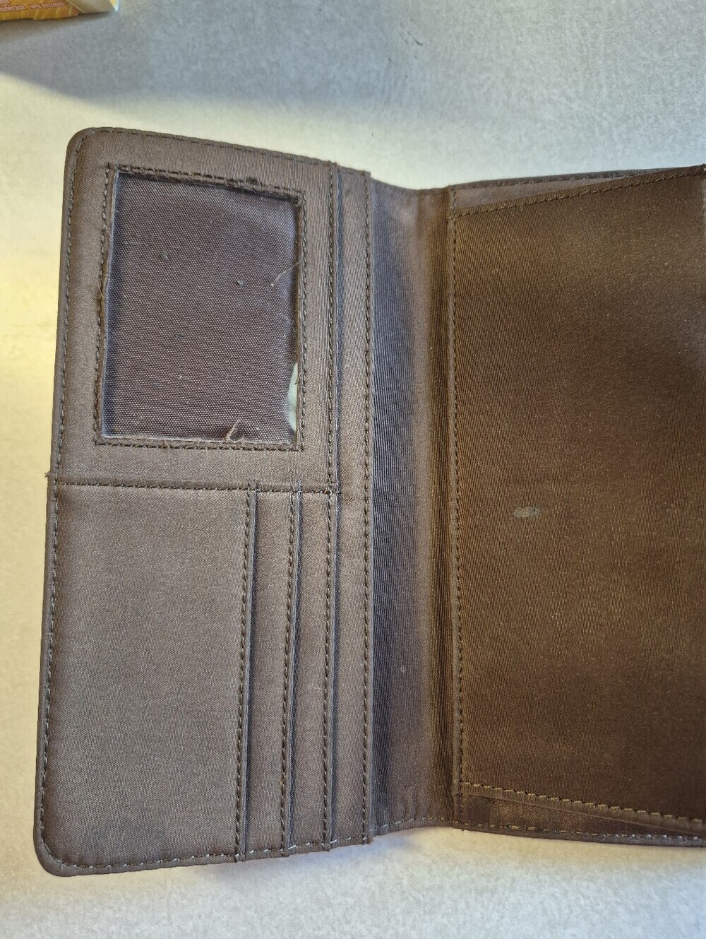 Tommy Hilfiger Brown Croc-Embossed Wallet with Snap Closure - Picture 5 of 5